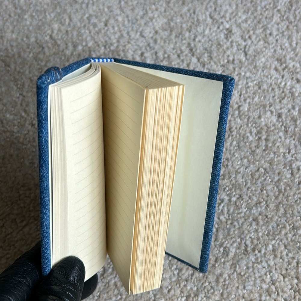 Hand-Made, Custom Denim covered Book SUPER FAST SHIPPING